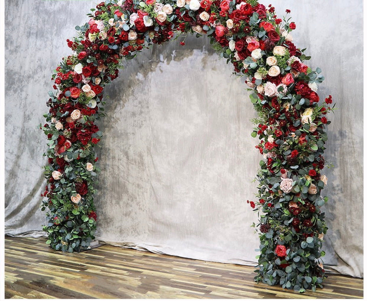 Arch green & red Backdrop