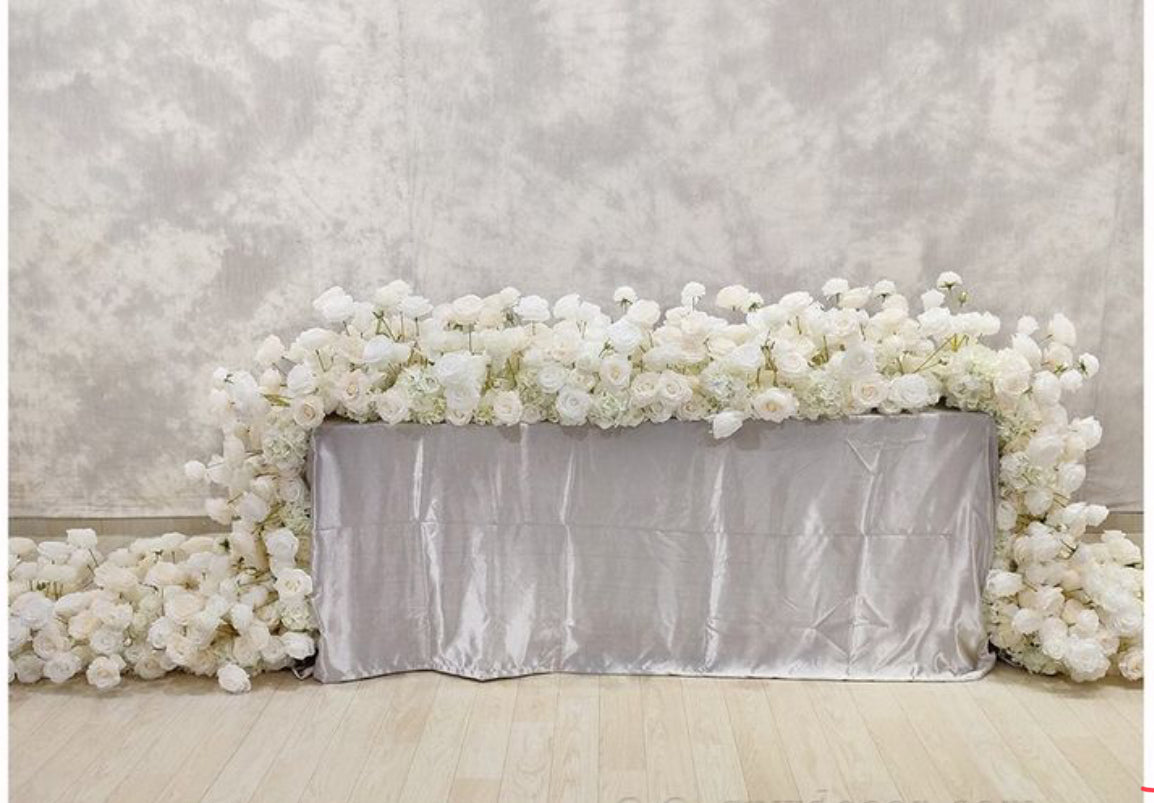 4D 3 panel with floral Backdrop