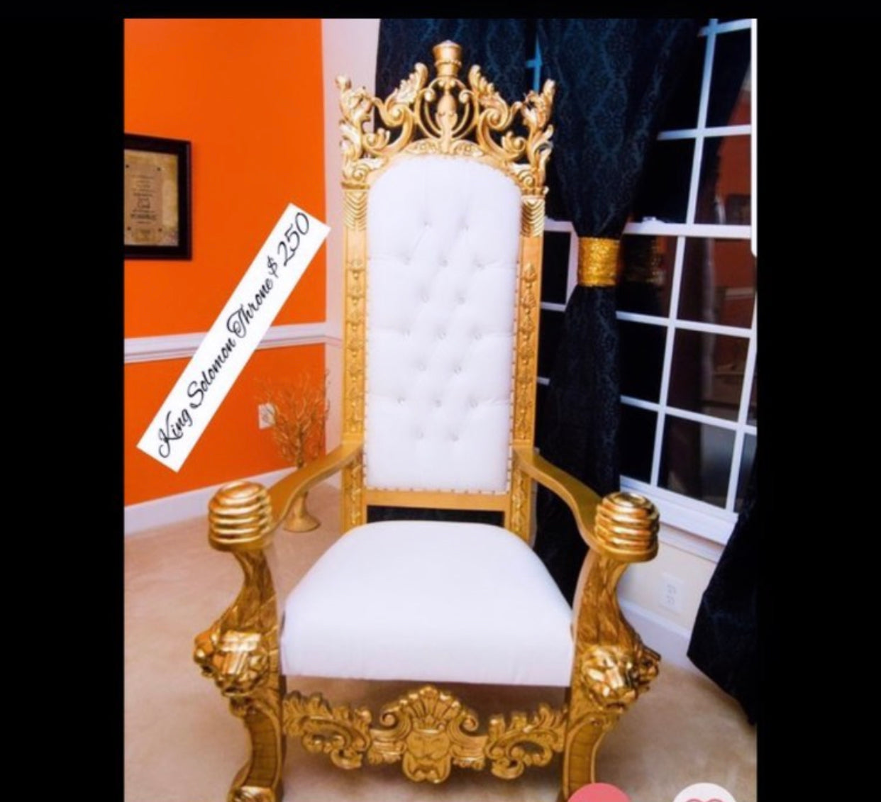King Solomon CHAIR GOLD