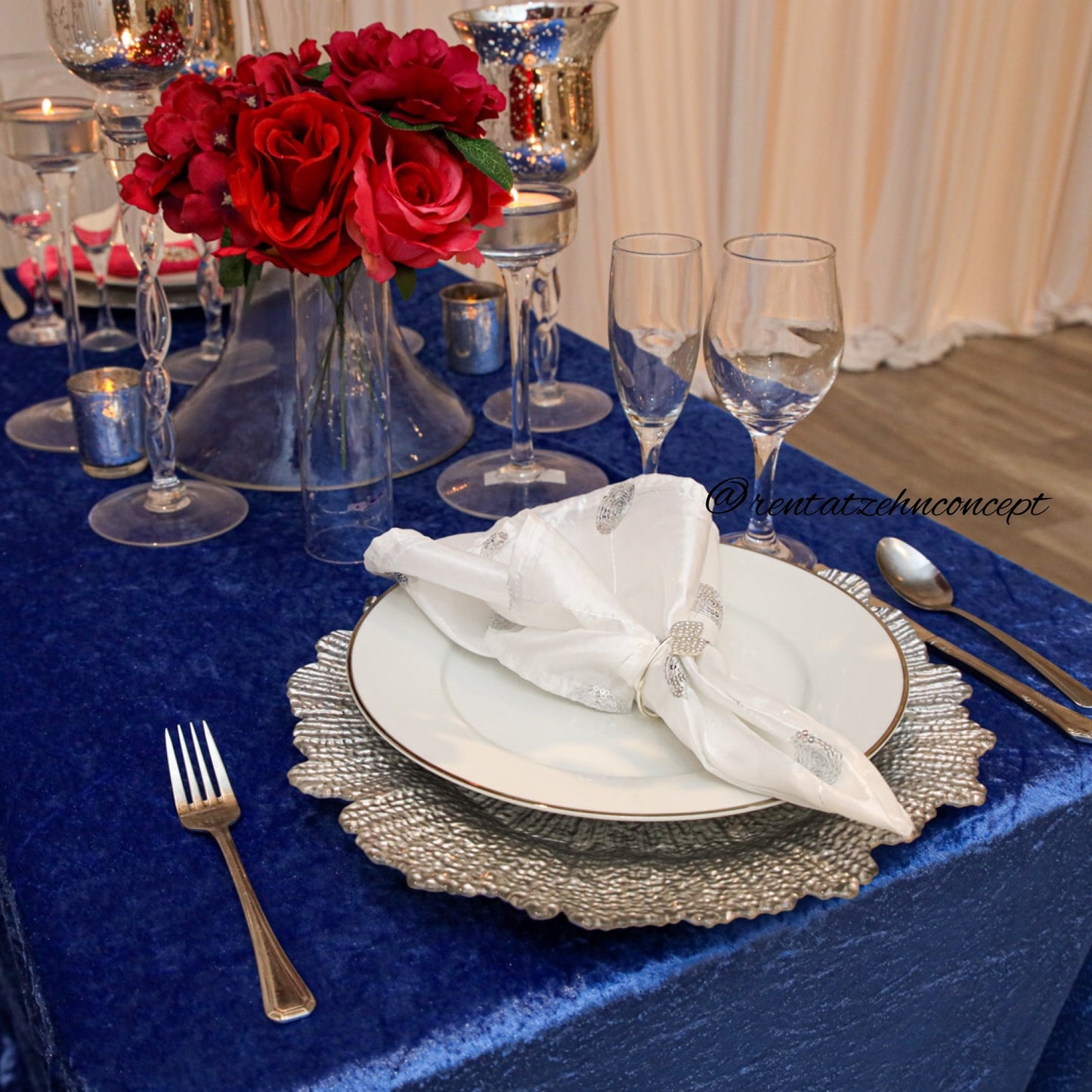 Silver reef charger plates