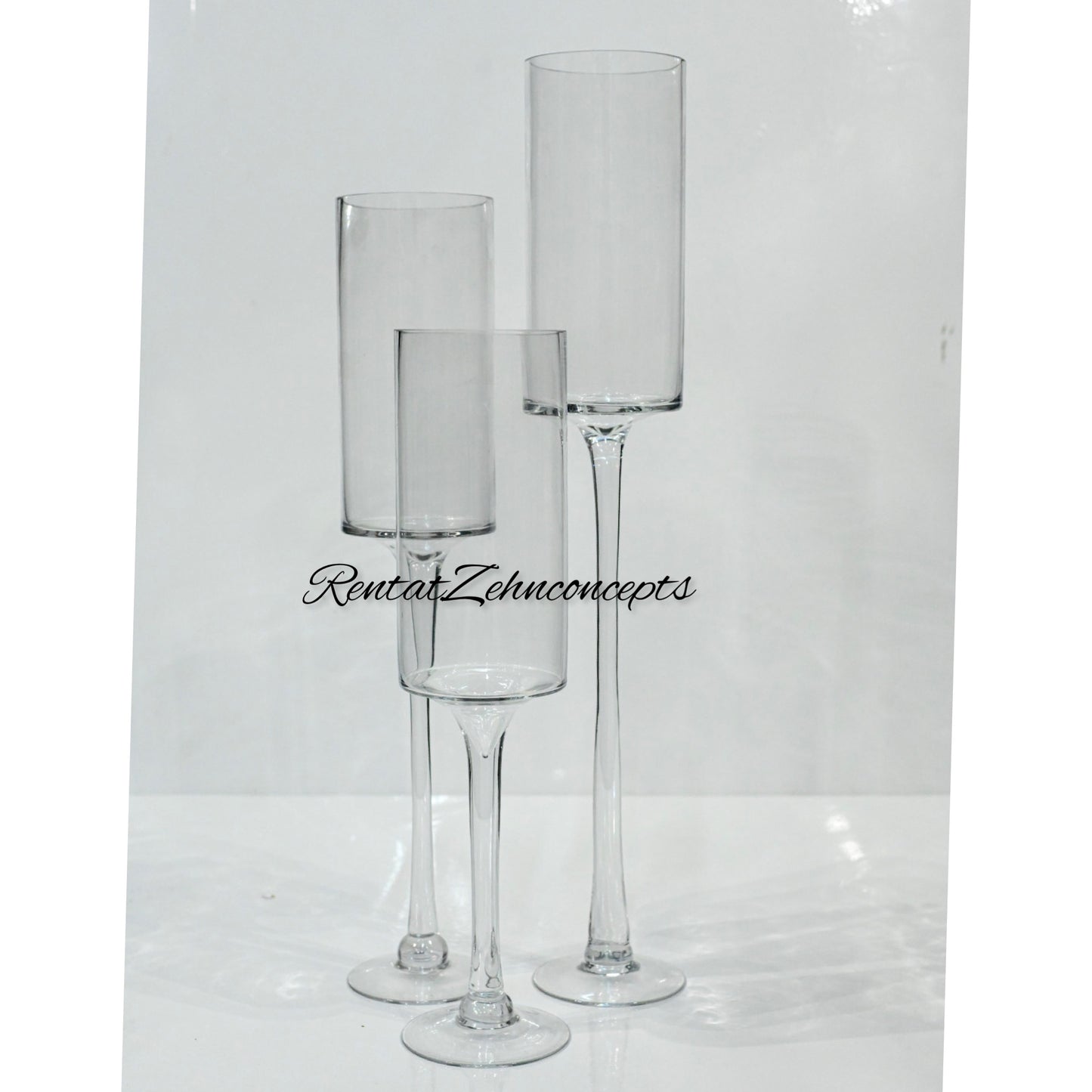 Tall stem vase