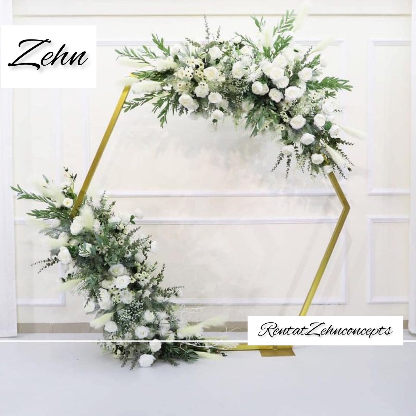 Hexagon gold metal 2 Backdrop