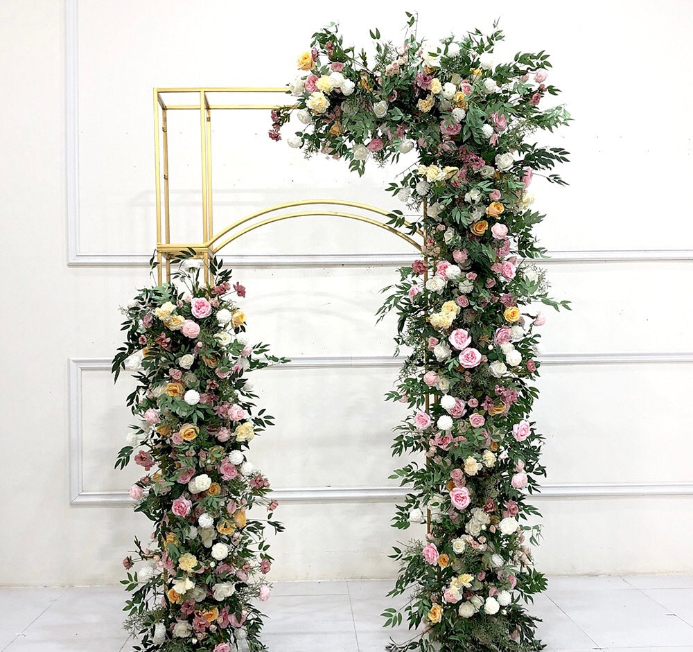 Gold Arch Backdrop without flowers