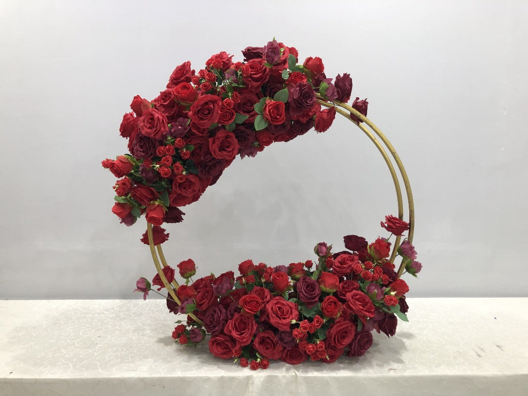 Rosey Double Hoop