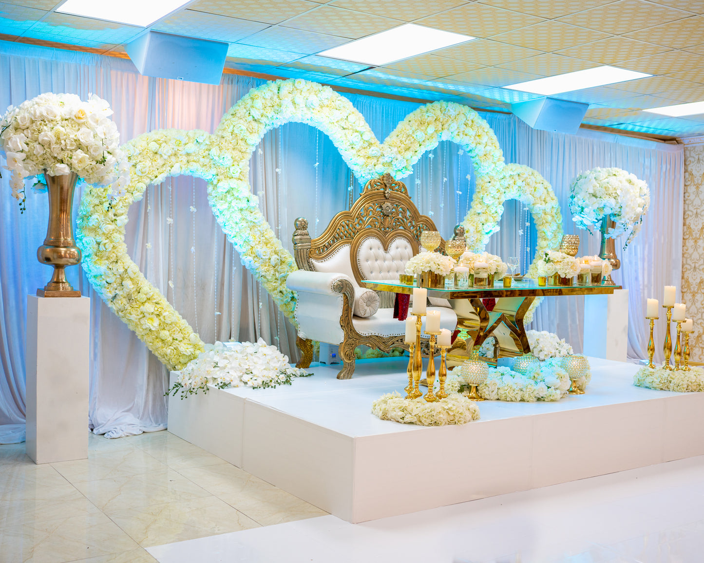 Double Heart Backdrop