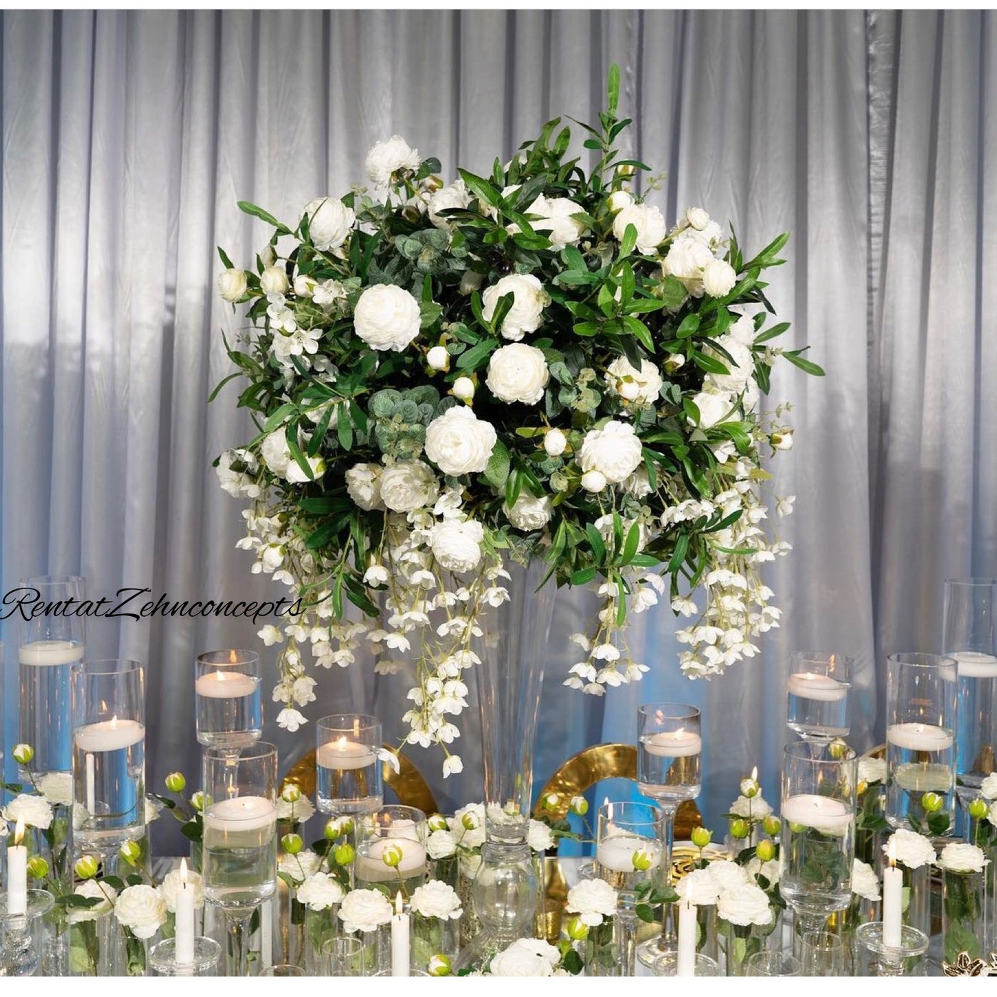 Accent Tall stem vase