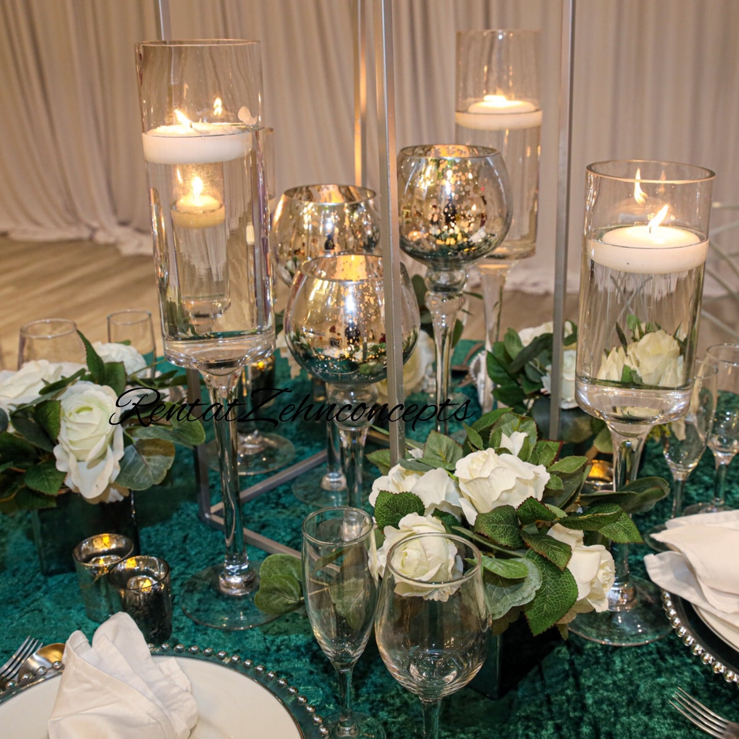 Accent Tall stem vase