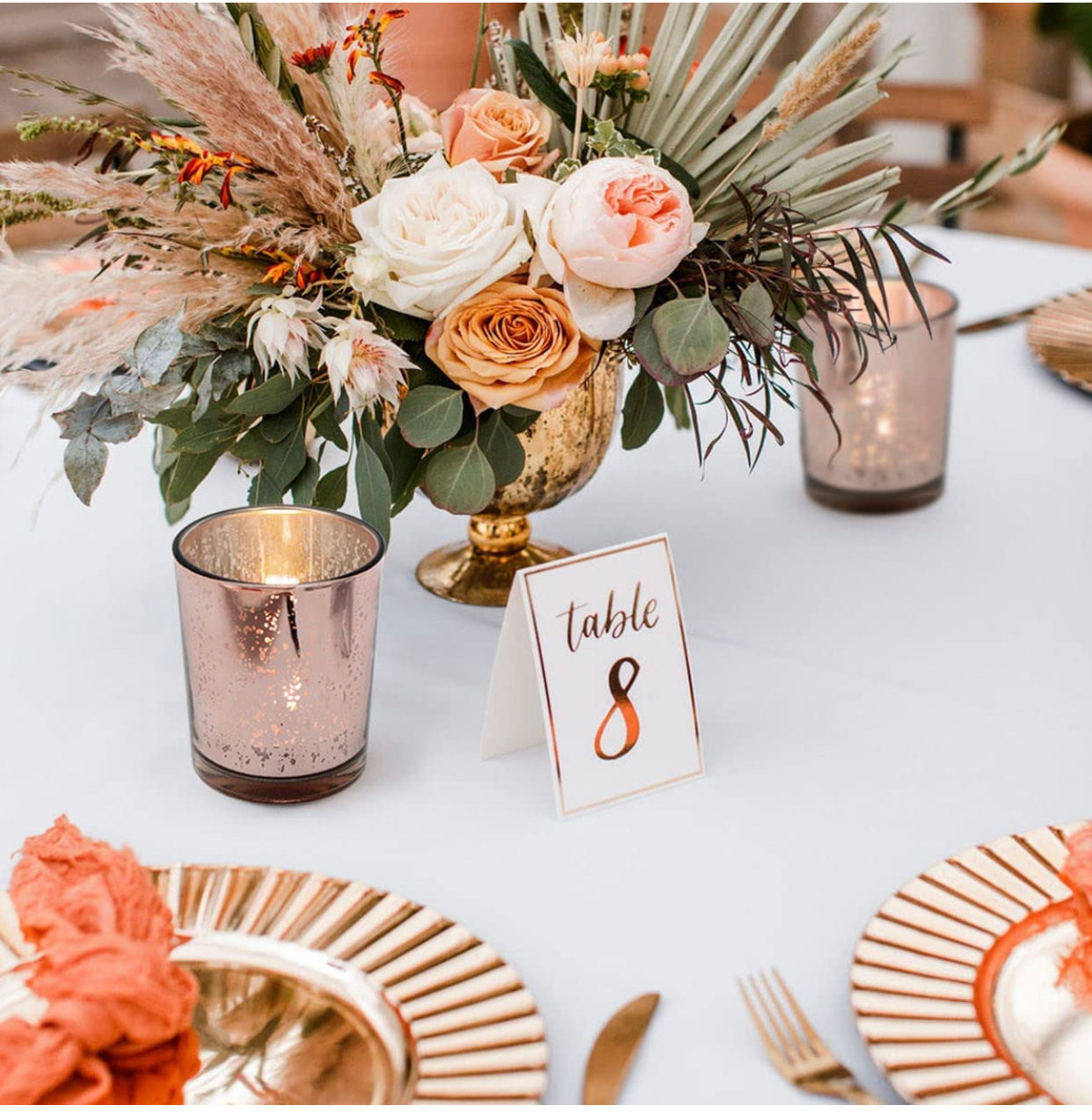 Accent Votives rose gold