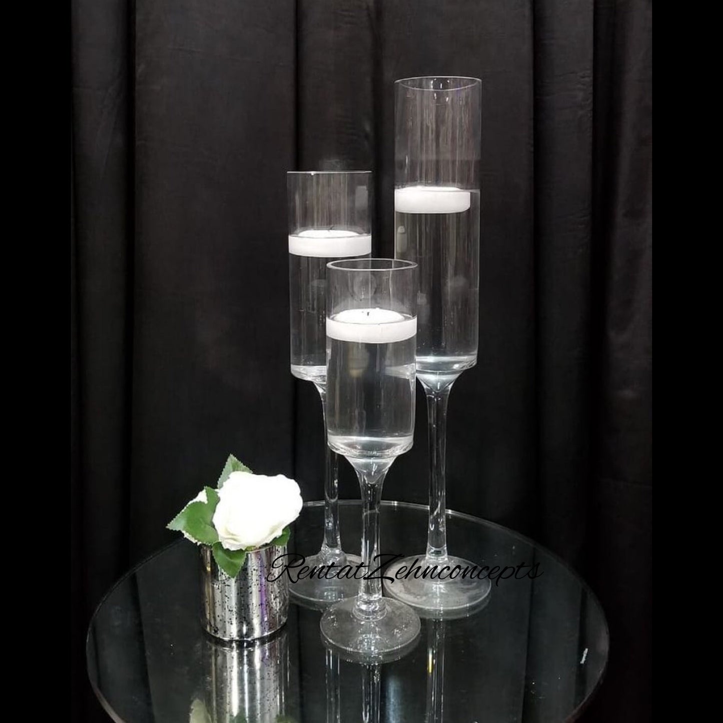 Accent Tall stem vase