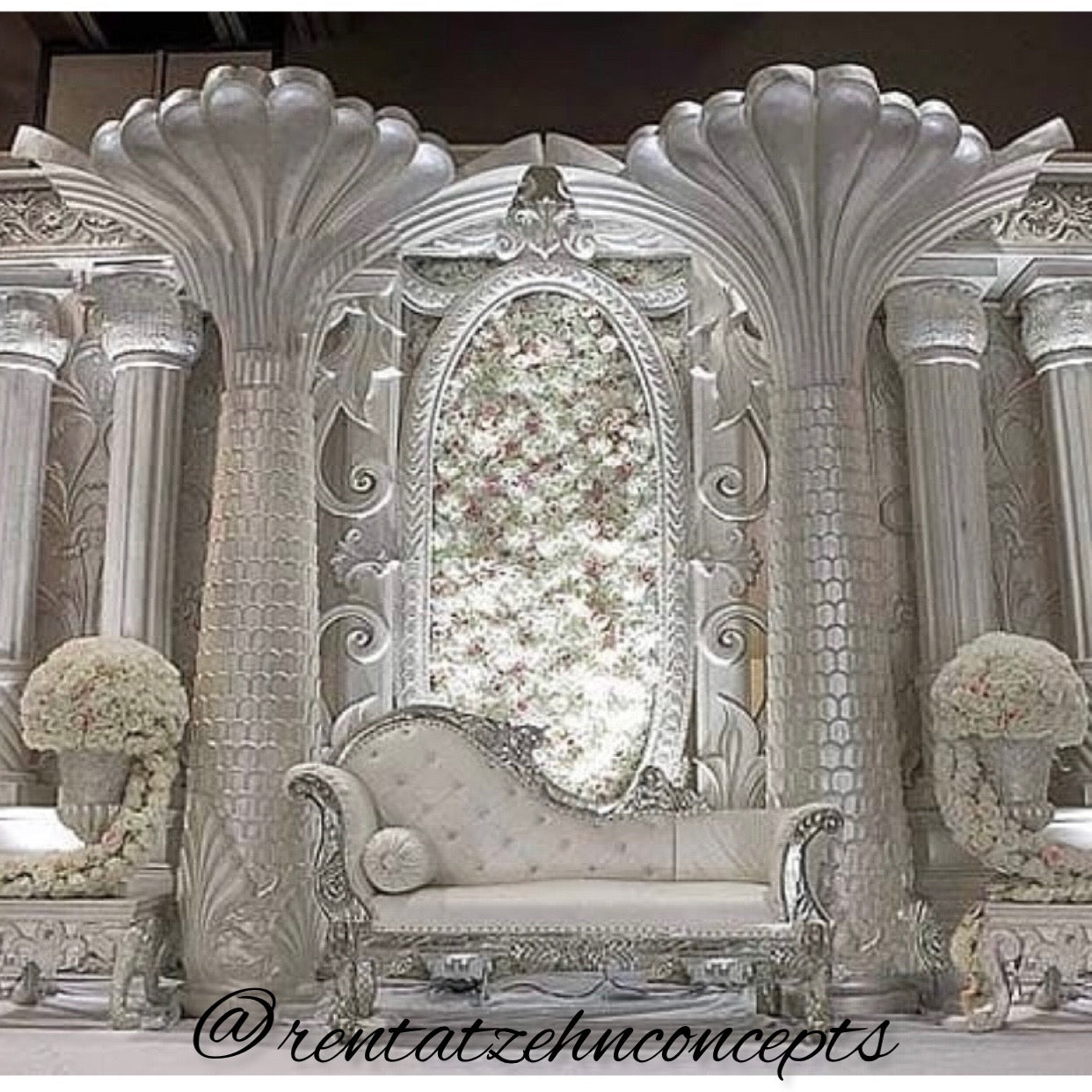 Indian Mandap palm tree 11 Backdrop