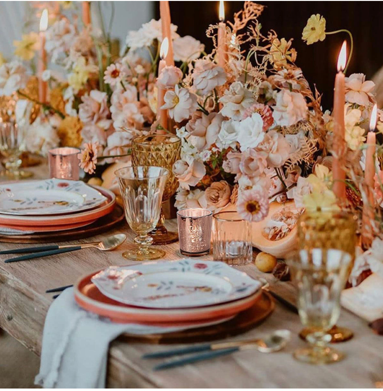 Accent Votives rose gold