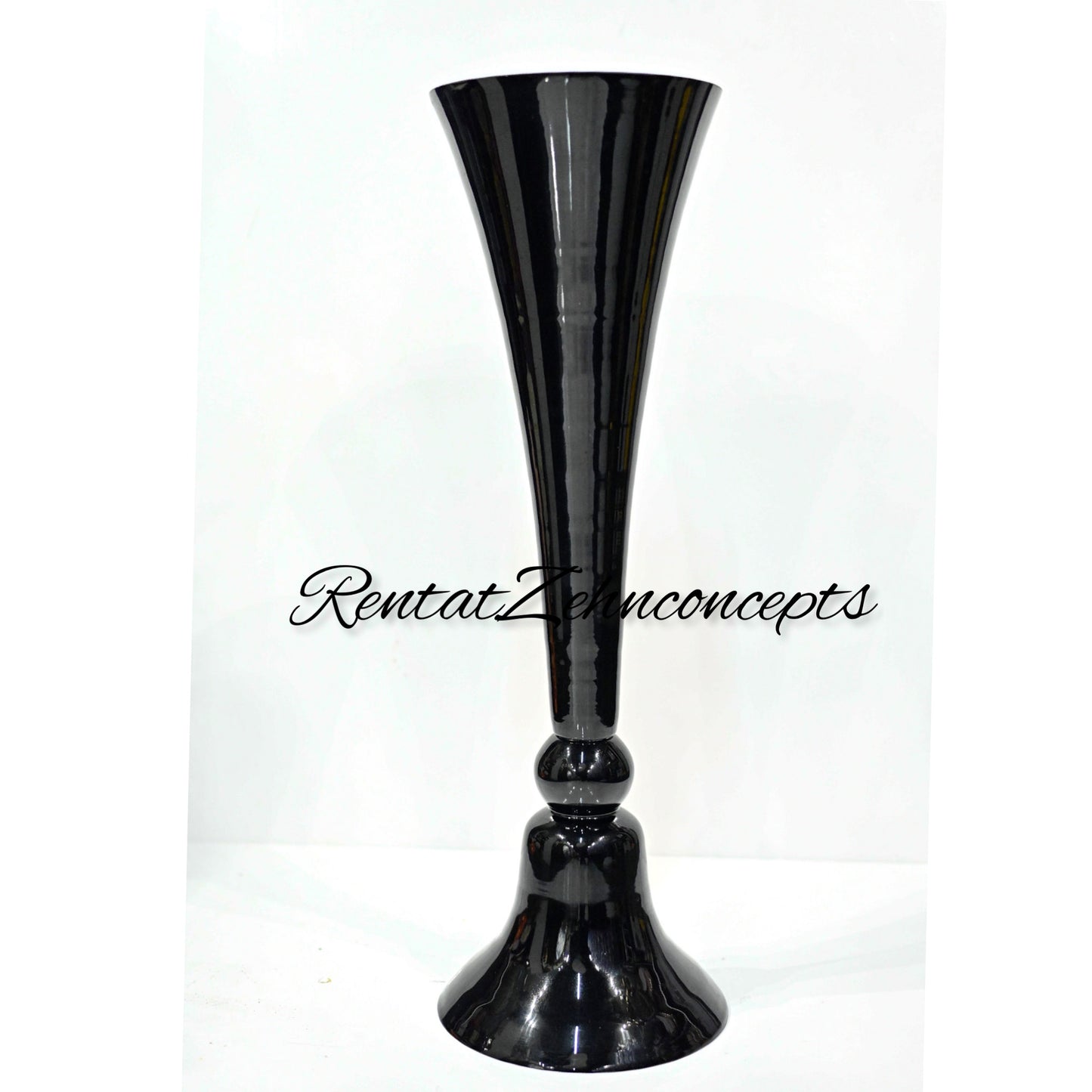 Black vase centerpiece