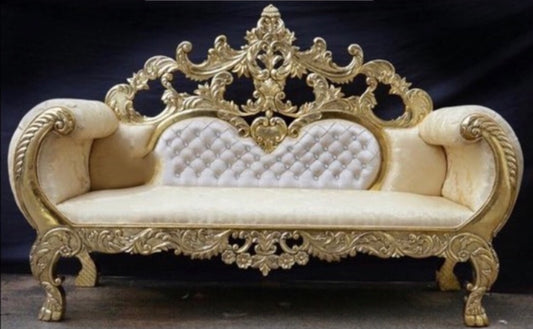 FURNITURE Nakia THRONE COUCH GOLD