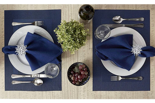 Silver Crystal napkin rings