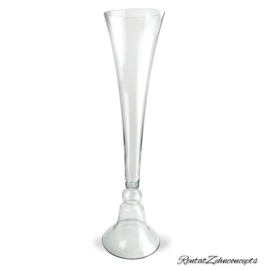 Trumpet glass vase
