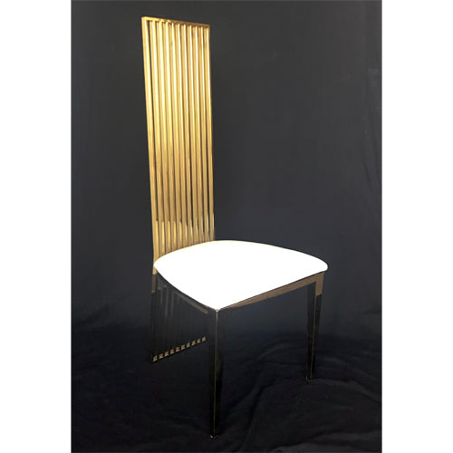 HIGH BACK GOLD CHAIR