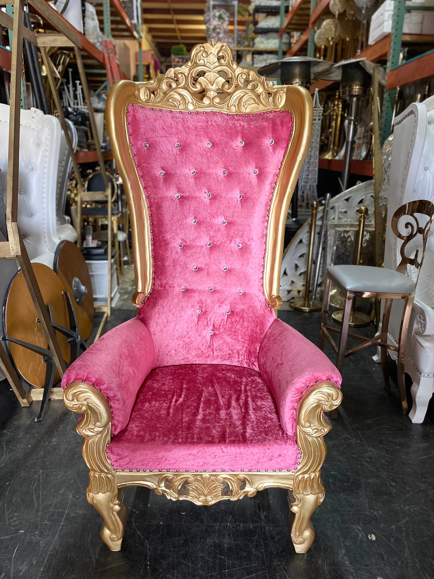 GATSBY CHAIR PINK AND GOLD