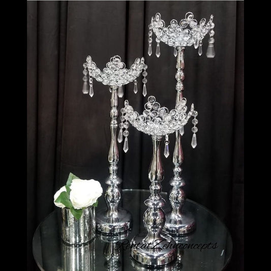 Hanging Crystal candle holders