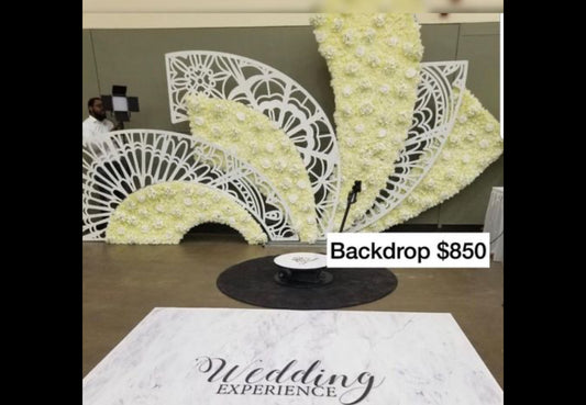 Peacock wings Backdrop